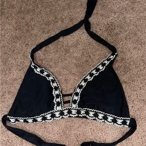 Target Black and White Bikini Top